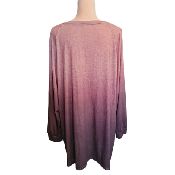 Shein Two Tone Raglan Long Sleeve Tee 4X - Picture 5 of 12